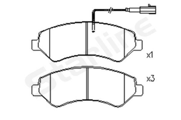 Klocki hamulcowe STARLINE BD S846P