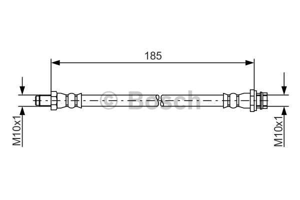 Przewód hamulcowy elastyczny BOSCH 1 987 481 564