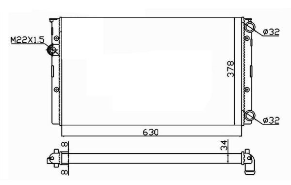 Chłodnica NRF 50455
