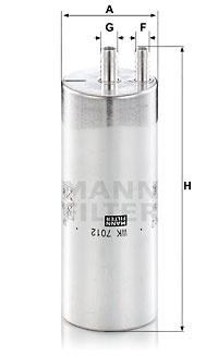 Filtr paliwa MANN-FILTER WK 7012
