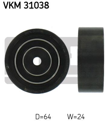 Rolka prowadząca paska osprzętu SKF VKM 31038