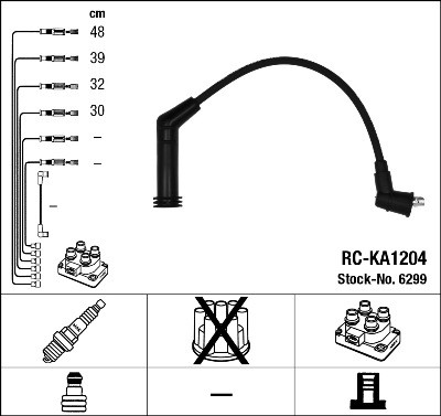 Przewody zapłonowe NGK 6299