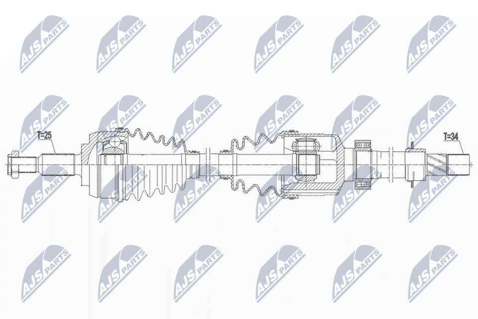 Wał napędowy NTY NPW-RE-183