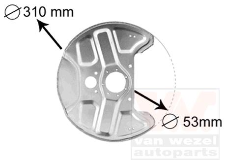 Tarcza kotwiczna VAN WEZEL 5994372