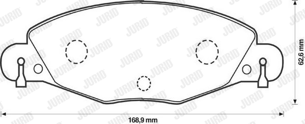 Klocki hamulcowe JURID 573029J