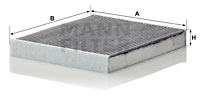 Filtr kabinowy MANN-FILTER CUK 29 010