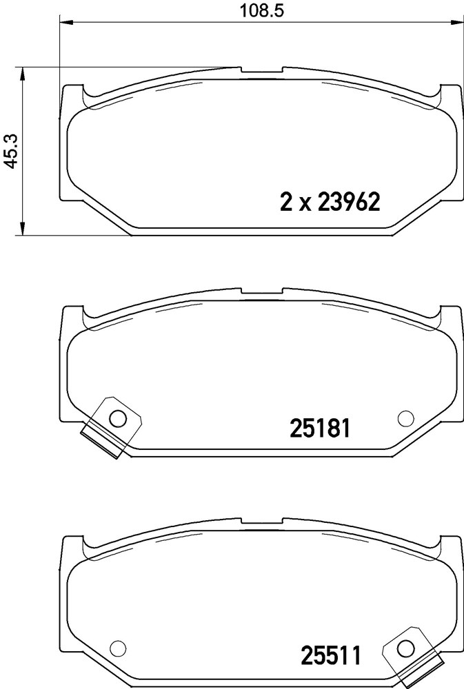 Klocki hamulcowe BREMBO P 79 031