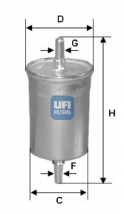 Filtr paliwa UFI 31.843.00