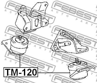Poduszka silnika FEBEST TM-120