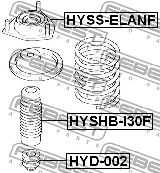 Dystans gumowy FEBEST HYD-002