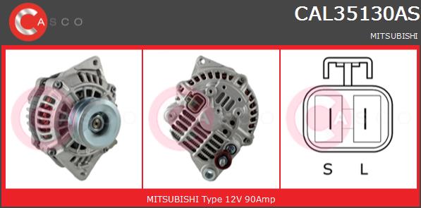 Alternator CASCO CAL35130AS