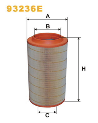 Filtr powietrza WIX FILTERS 93236E