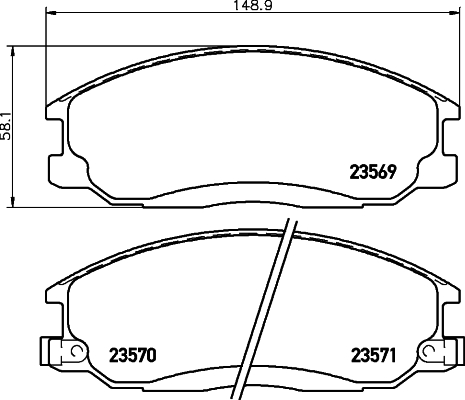 Klocki hamulcowe HELLA 8DB 355 009-991