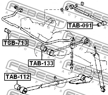 Tuleja wahacza FEBEST TAB-133