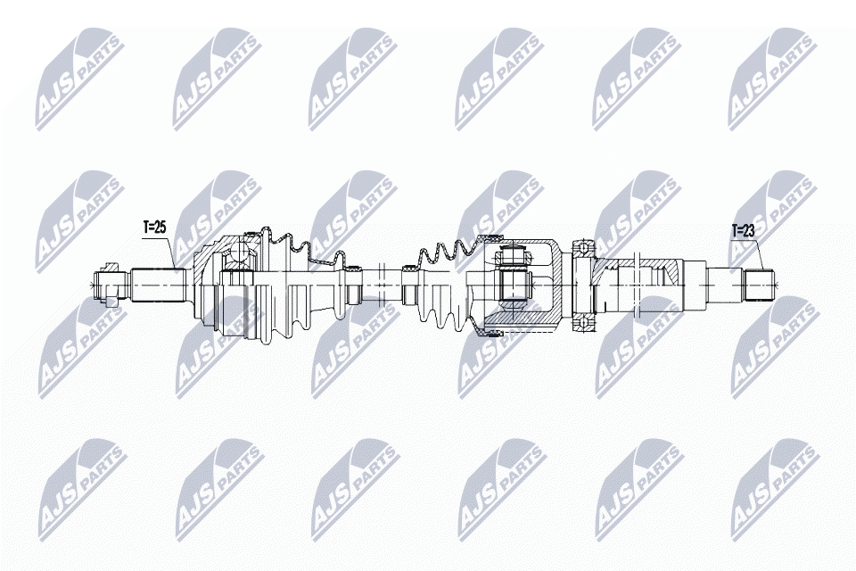 Wał napędowy NTY NPW-FR-168