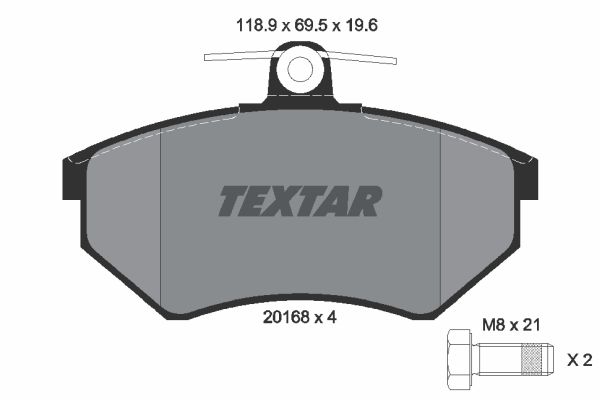 Klocki hamulcowe TEXTAR 2016804