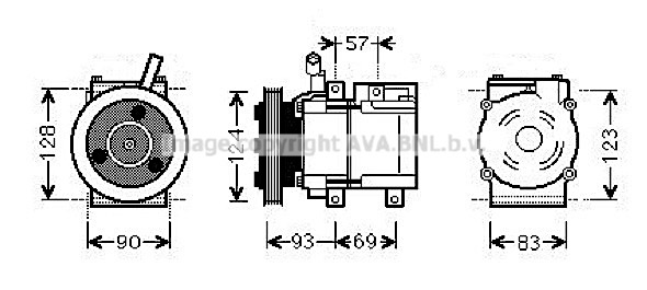 Kompresor klimatyzacji AVA QUALITY COOLING HYAK259