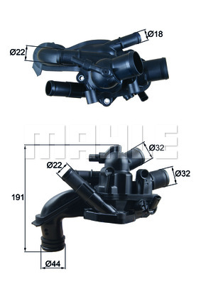 Termostat MAHLE TM 46 105