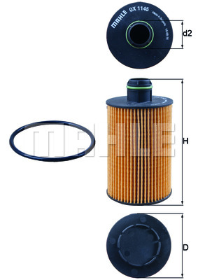 Filtr oleju KNECHT OX 1145D