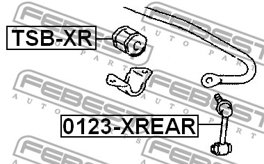 Guma stabilizatora FEBEST TSB-XR