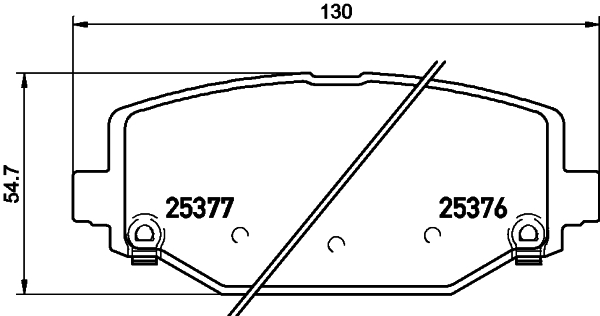 Klocki hamulcowe HELLA 8DB 355 020-311
