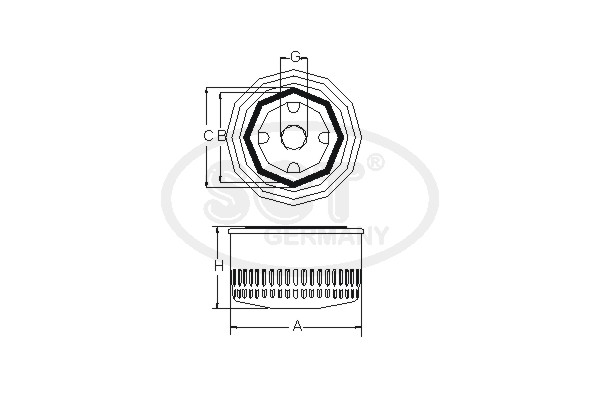 Filtr oleju SCT GERMANY SM 125
