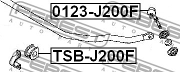 Łącznik stabilizatora FEBEST 0123-J200F