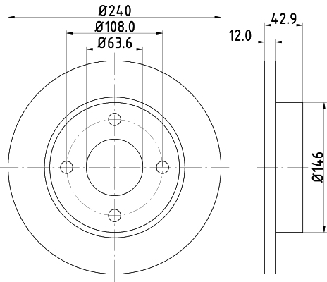 Tarcza hamulcowa HELLA 8DD 355 104-631