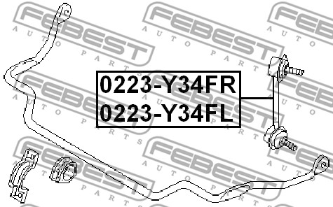 Łącznik stabilizatora FEBEST 0223-Y34FR