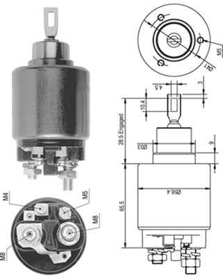 Elektromagnes rozrusznika MAGNETI MARELLI 940113050124