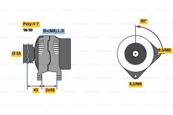 Alternator BOSCH 0 986 081 220