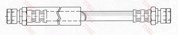 Przewód hamulcowy elastyczny TRW PHA247