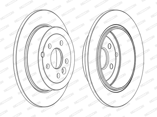 Tarcza hamulcowa FERODO DDF1578C