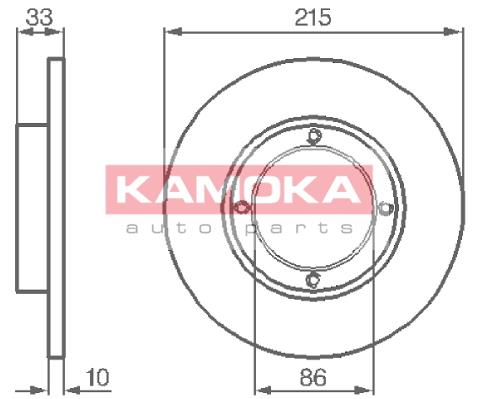Tarcza hamulcowa KAMOKA 1032196