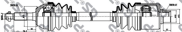 Półoś napędowa GSP 244006