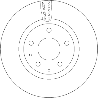 Tarcza hamulcowa TRW DF6575