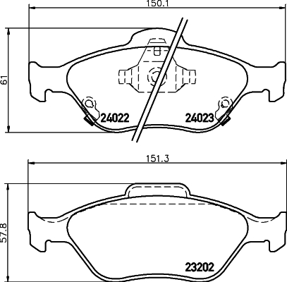 Klocki hamulcowe HELLA 8DB 355 006-721