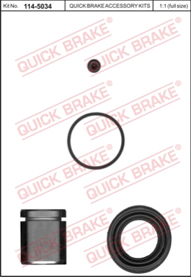 Zestaw naprawczy zacisku hamulcowego QUICK BRAKE 114-5034