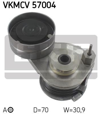 Rolka napinacza paska osprzętu SKF VKMCV 57004