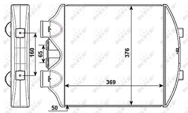 Chłodnica powietrza intercooler NRF 30236