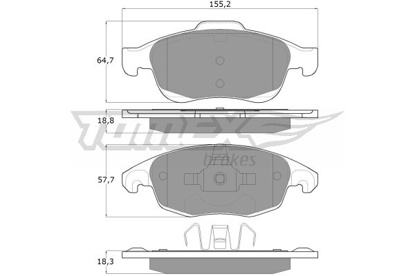 Klocki hamulcowe TOMEX BRAKES TX 14-84