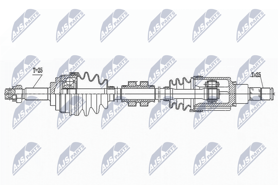 Wał napędowy NTY NPW-NS-152