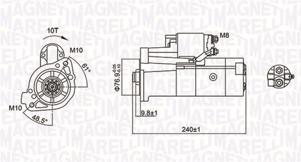 Rozrusznik MAGNETI MARELLI 063721221010