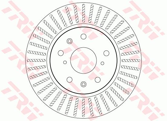 Tarcza hamulcowa TRW DF7398