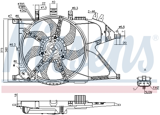 Wentylator NISSENS 85195