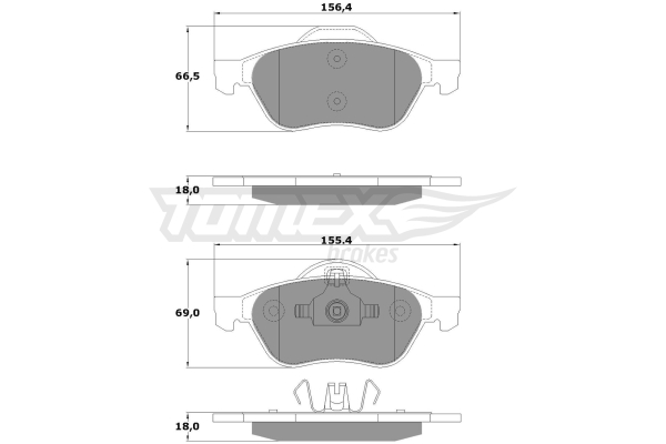 Klocki hamulcowe TOMEX BRAKES TX 14-71
