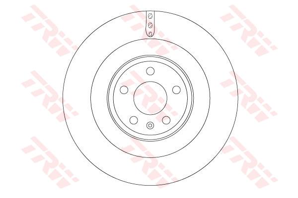 Tarcza hamulcowa TRW DF6343S