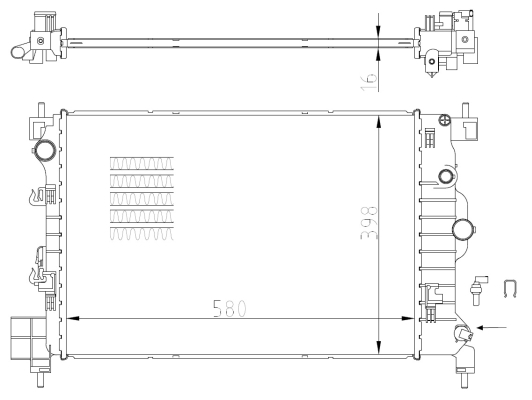 Chłodnica NRF 550003