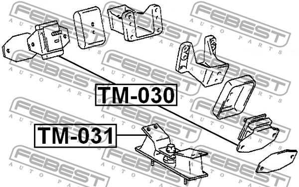 Poduszka silnika FEBEST TM-031