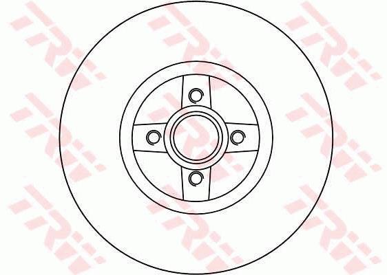 Tarcza hamulcowa TRW DF4272